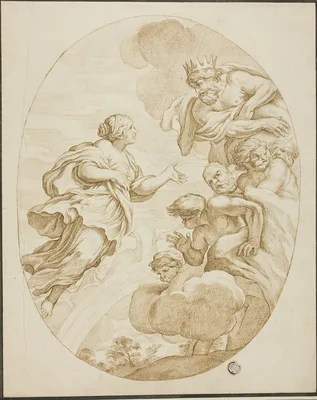 Juno, Zeus and Aeolus — Pietro da Cortona