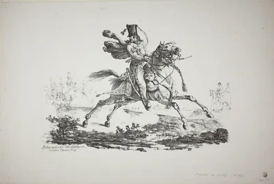 Hussard Galloping — Carle Vernet