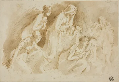 Mourners Over the Dead Christ — Giovanni Benedetto Castiglione