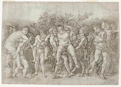 Bacchanal with Silenus — Andrea Mantegna