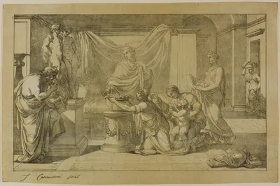 Offering to Lares — Vincenzo Camuccini