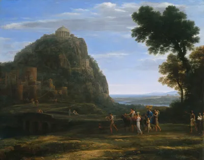 View of Delphi with a Procession — Claude Lorrain