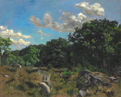 Landscape at Chailly — Frédéric Bazille