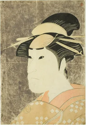 The actor Sanogawa Ichimatsu III as the Gion prostitute Onayo in the play "Hana-ayame Bunroku Soga," performed at the Miyako Theater in the fifth month, 1794 — Katsukawa Shun'ei