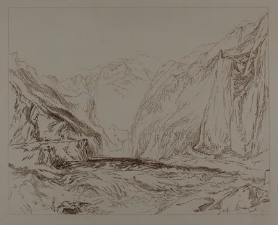 Sand Mountain Scene — John Ruskin