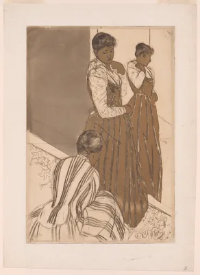 The Fitting — Mary Cassatt