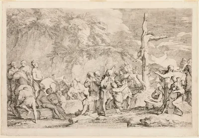 The Crucifixion of Polycrates — Salvator Rosa
