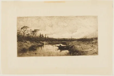 An Autumn Evening: Near Rossillon — Adolphe Appian