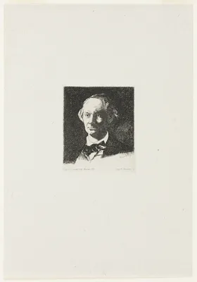 Charles Baudelaire, Full Face III — Édouard Manet
