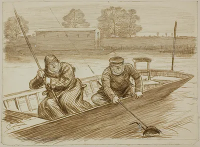 Fishing Scene — Charles Keene