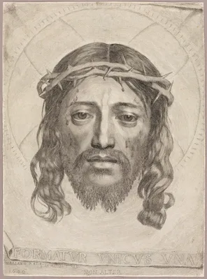 The Sudarium of Saint Veronica — Claude Mellan
