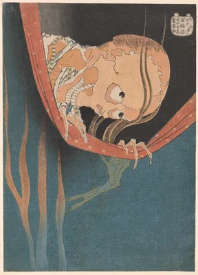 Kohada Koheiji, from the series "One Hundred Ghost Tales (Hyaku monogatari)" — Katsushika Hokusai