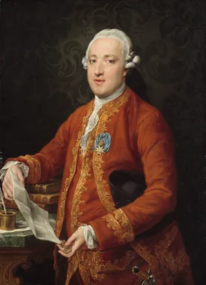 Don José Moñino y Redondo, Conde de Floridablanca — Pompeo Batoni