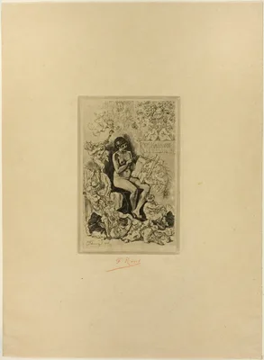 Frontispiece for Rimes de Joie — Félicien Rops