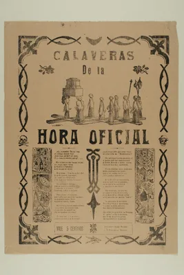 Calavera de la hora oficial (Calavera of the Official Time) — José Guadalupe Posada