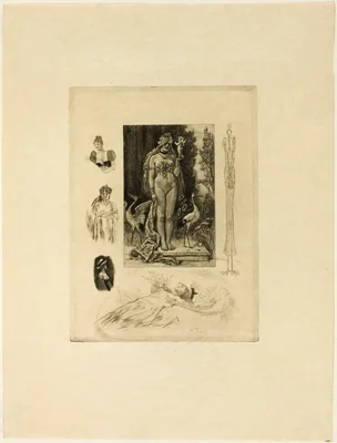 A Document on the Impotence of Love — Félicien Rops