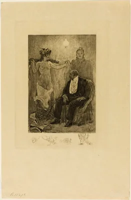 Between Acts or the Englishwoman of the New Ballet — Félicien Rops