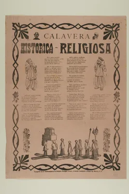 Calavera: Historica-Religiosa (Calavera: Historic-Religious) — José Guadalupe Posada
