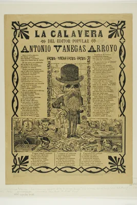 The Calavera of the Peoples' Editor Antonio Vanegas Arroyo — José Guadalupe Posada