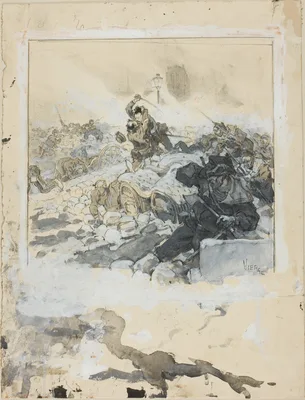 Scene from the Suppression of the Paris Commune in May, 1871 — Daniel Vierge