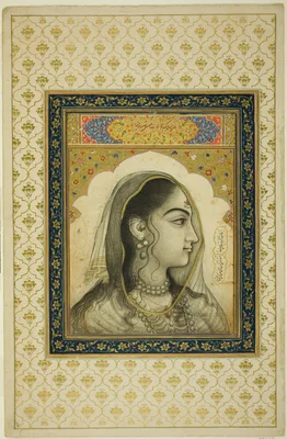 Portrait of a Beauty — Mughal