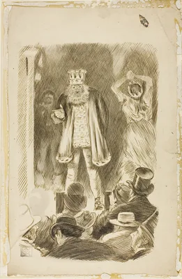 Lord Salisbury Addressing a Meeting — Charles Keene