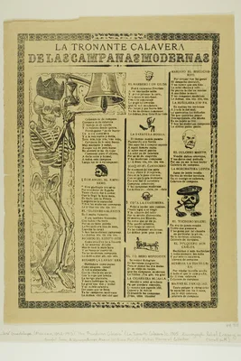 The Thundering Calavera of the Modern Bells — José Guadalupe Posada
