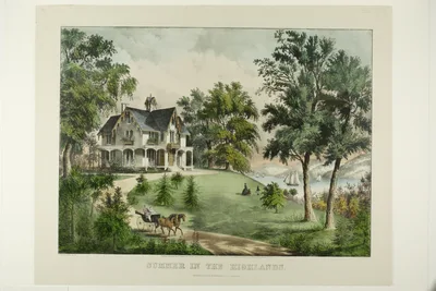 Summer in the Highlands — Currier and Ives