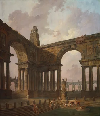 The Landing Place — Hubert Robert