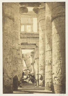 Interior of the Hall of Columns — Francis Frith