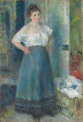 The Laundress — Pierre-Auguste Renoir