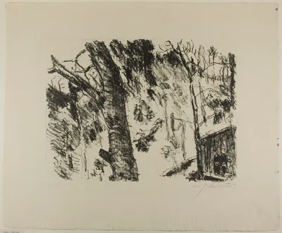 Beech Woods, from Early Spring in the Mountains — Lovis Corinth