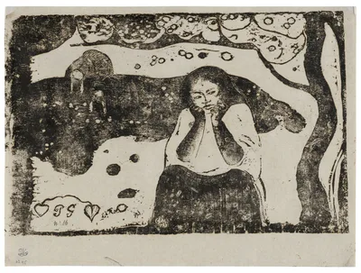 Human Miseries, from the Suite of Late Wood-Block Prints — Paul Gauguin