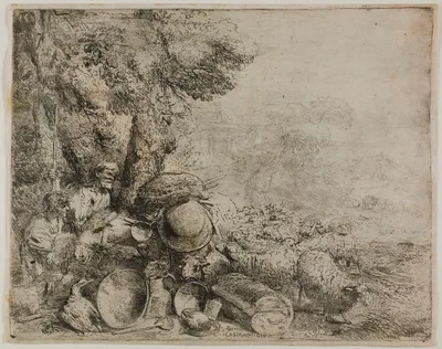 The Overloaded Donkey — Giovanni Benedetto Castiglione