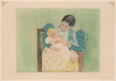 The Barefooted Child — Mary Cassatt