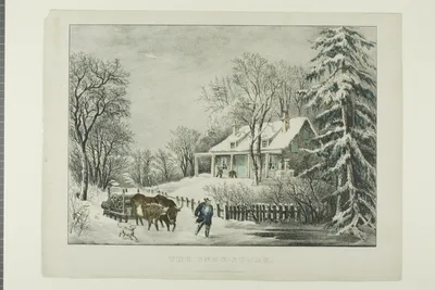 The Snow Storm — Currier and Ives