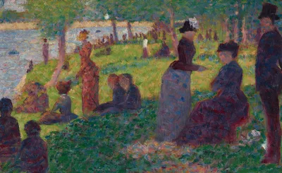 Oil Sketch for "A Sunday on La Grande Jatte — 1884" — Georges Seurat