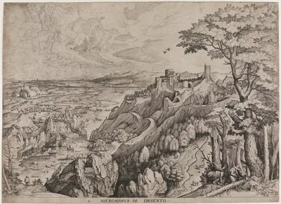 Saint Jerome in the Desert — Hieronymus Cock