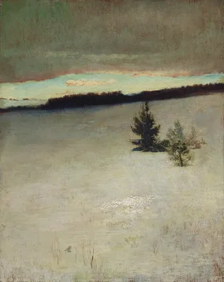 Snow Field, Morning, Roxbury — John La Farge