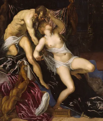 Tarquin and Lucretia — Domenico Tintoretto