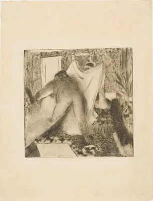 Leaving the Bath — Edgar Degas