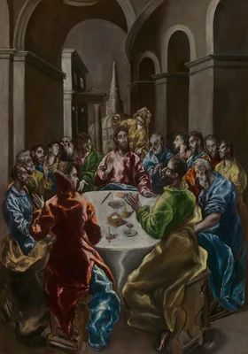 The Feast in the House of Simon — El Greco (Doménikos Theotokópoulos) and workshop