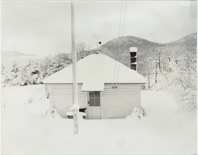 First Snow and the Little House — Alfred Stieglitz