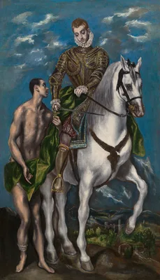 Saint Martin and the Beggar — El Greco