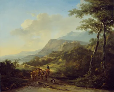Italian Landscape with Travelers — Jan Both