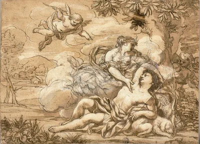 Diana and Endymion — Ciro Ferri