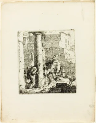 The Blind Beggar Tricked by Lazarillo — Thomas Wijck