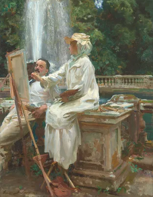 The Fountain, Villa Torlonia, Frascati, Italy — John Singer Sargent