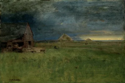 The Lonely Farm, Nantucket — George Inness