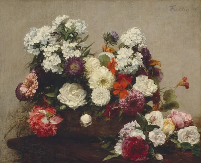 Still Life with Flowers — Henri Fantin-Latour